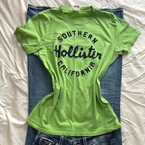 Hollister Lime Green Crew Neck Tee